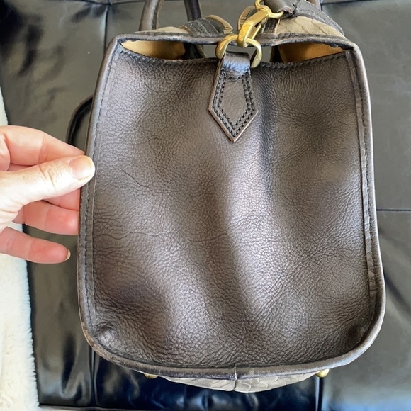 Madewell The Camden Satchel In Embossed Suede RARE - Picture 10 of 13